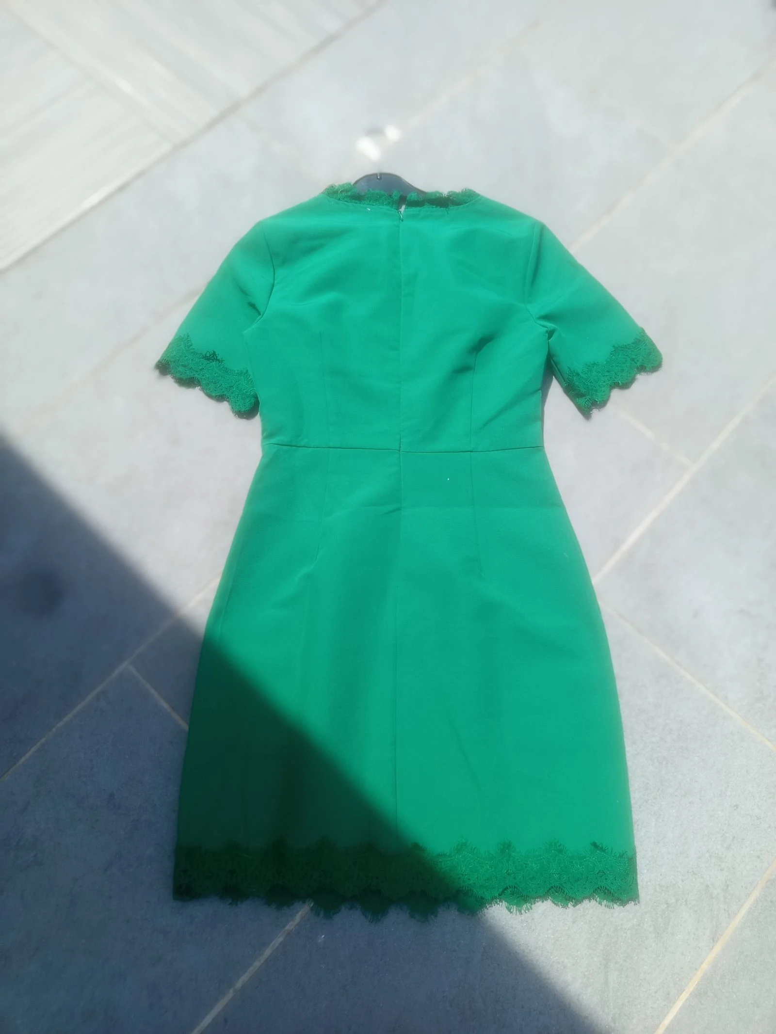 Groene jurk met kant merk reserved maat 34 – photo 7